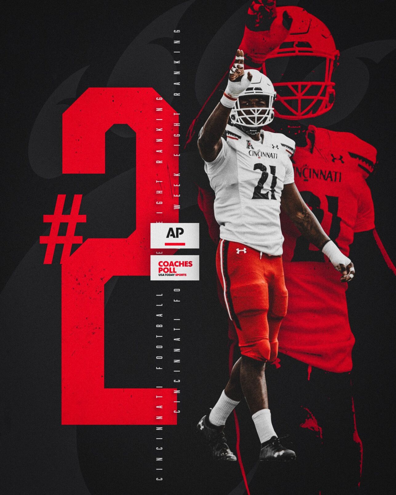 UC football AP poll #2 Oct. 24